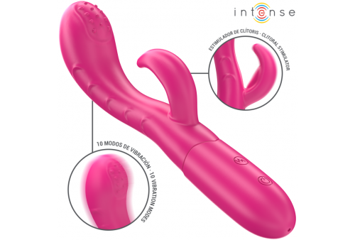 intense amara vibrador con lengua estimuladora 10 vibraciones rosa