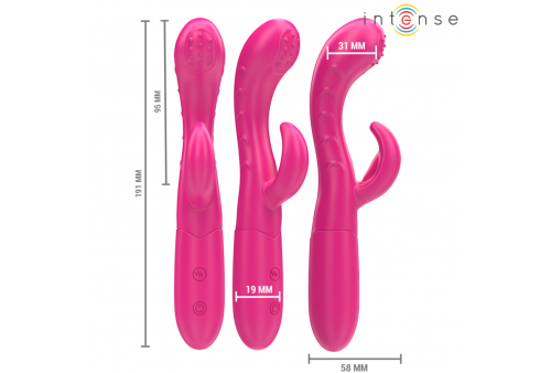 intense amara vibrador con lengua estimuladora 10 vibraciones rosa