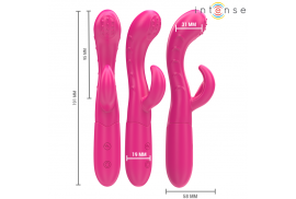 intense amara vibrador con lengua estimuladora 10 vibraciones rosa