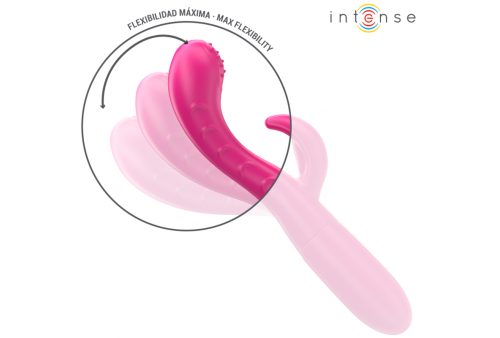 intense amara vibrador con lengua estimuladora 10 vibraciones rosa