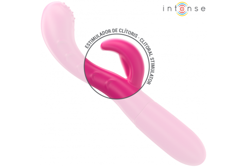 intense amara vibrador con lengua estimuladora 10 vibraciones rosa