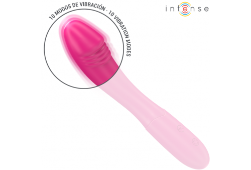 intense belinda vibrador 19 cm flexible 10 vibraciones rosa