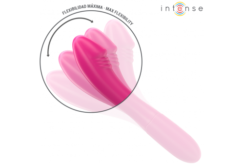 intense belinda vibrador 19 cm flexible 10 vibraciones rosa