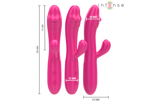 intense ivy vibrador flexible 10 vibraciones con lengua estimuladora rosa