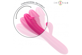 intense ivy vibrador flexible 10 vibraciones con lengua estimuladora rosa