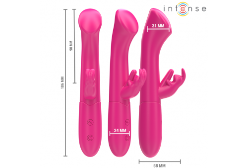 intense julieta vibrador rabbit 186 cm 10 vibraciones rosa