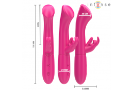 intense julieta vibrador rabbit 186 cm 10 vibraciones rosa