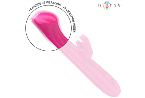 intense julieta vibrador rabbit 186 cm 10 vibraciones rosa