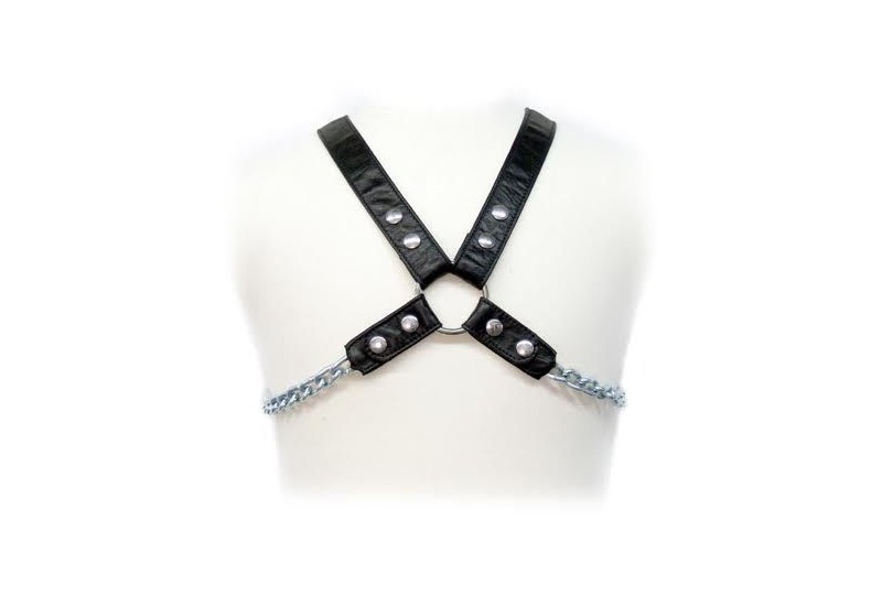 leather body chain harness ii