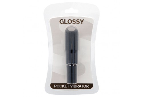 glossy pocket vibrador negro